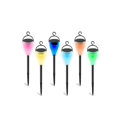 quality  Outdoor LANDSCAPE Hesoray Landscape Color Changing Waterproof LED Hanging Plastic Solar Garden Pathway Light factory