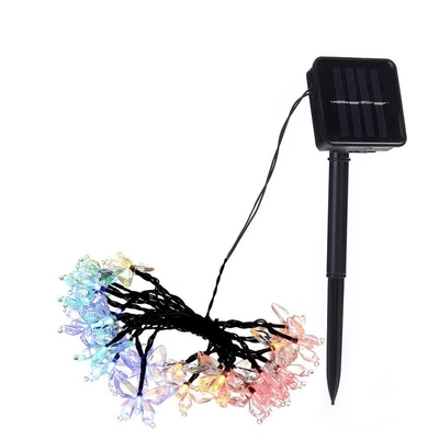 Solar Powered Outdoor Garden Light Lamps Solar Waterproof Led String Lights Solar Powered Led Butterfly String Light