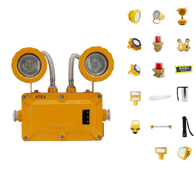 Hot Sale Ip66 Proof Emergency Light Explosion Proof Explosive Lamp, Atex Lighting Led Emergency Explosion Proof Double Head Light
